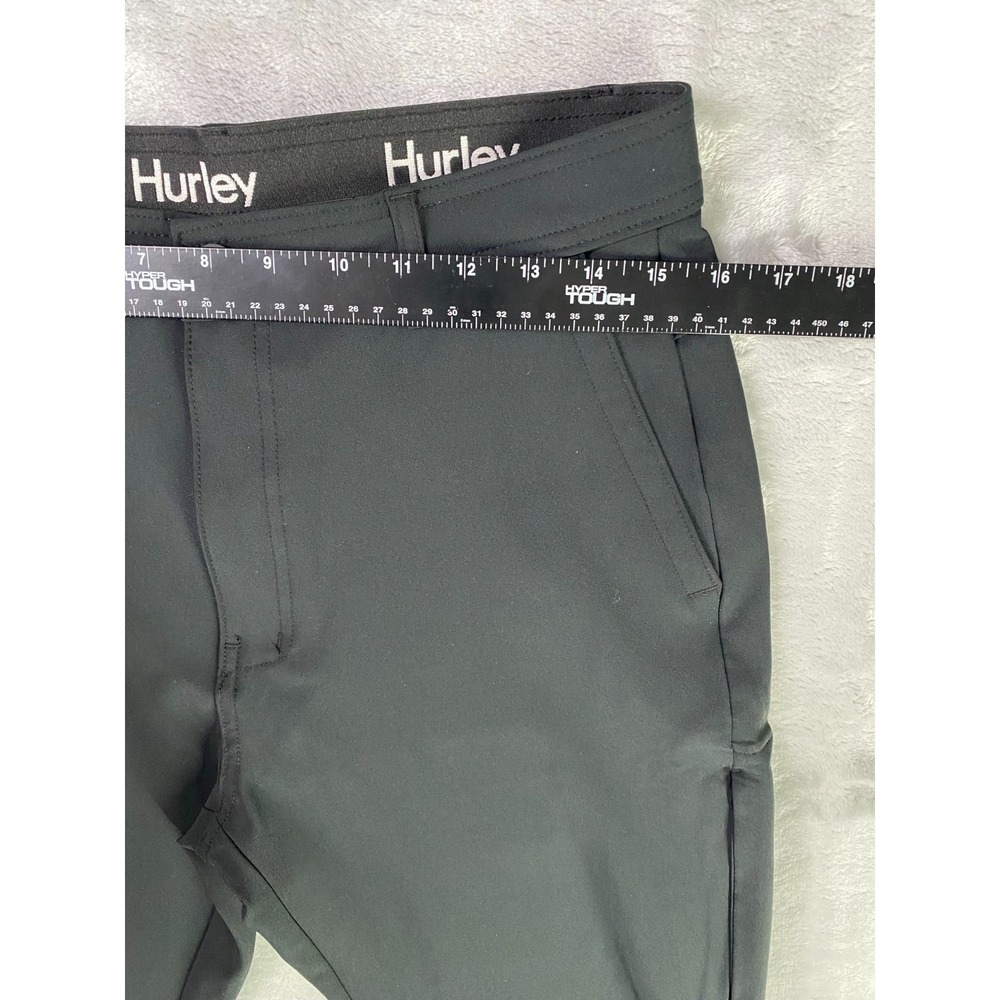 Hurley Jet Set Tech Pants Mens 30x30 Black Lightweight DWR Performance Travel - Picture 3 of 7